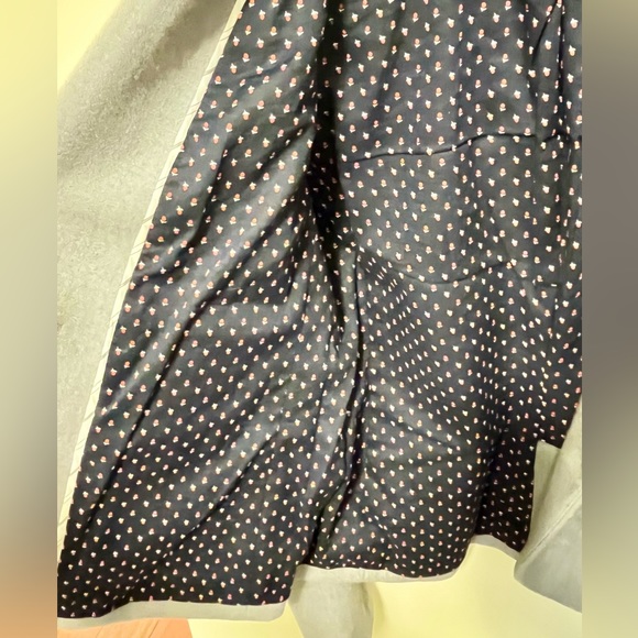 Anthropologie Cartonnier Gray Wool Blazer with Gold Buttons - Picture 7 of 8